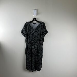 Banana Republic Green Drawstring Waist Dress